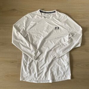 Under Armour Men's Active White Long Sleeve Tee Size L
